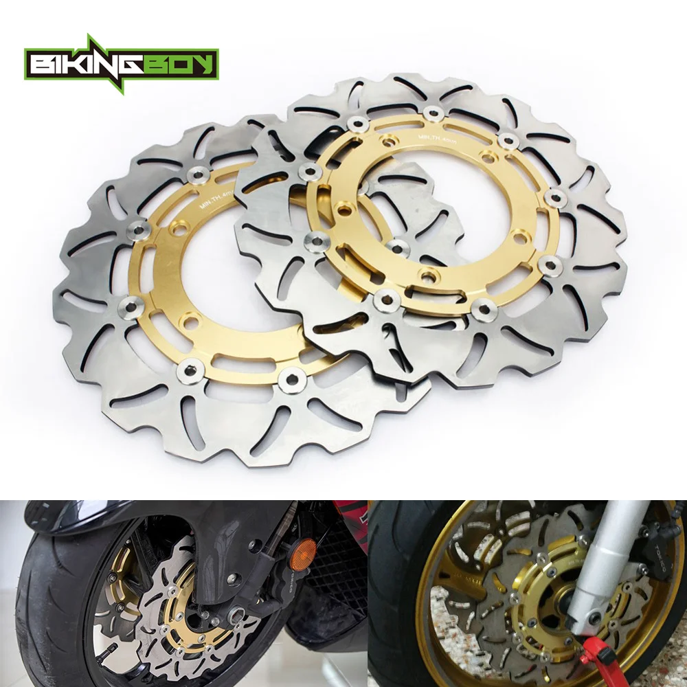 Bikingboy Dischi Freno Anteriore Dischi Dischi Rotori Dl 650 V-Strom Abs 07-23 22 21 Traveller / Abs 07-12 Gsx650F 08-13 Gsx 650 Fa Abs 08-23