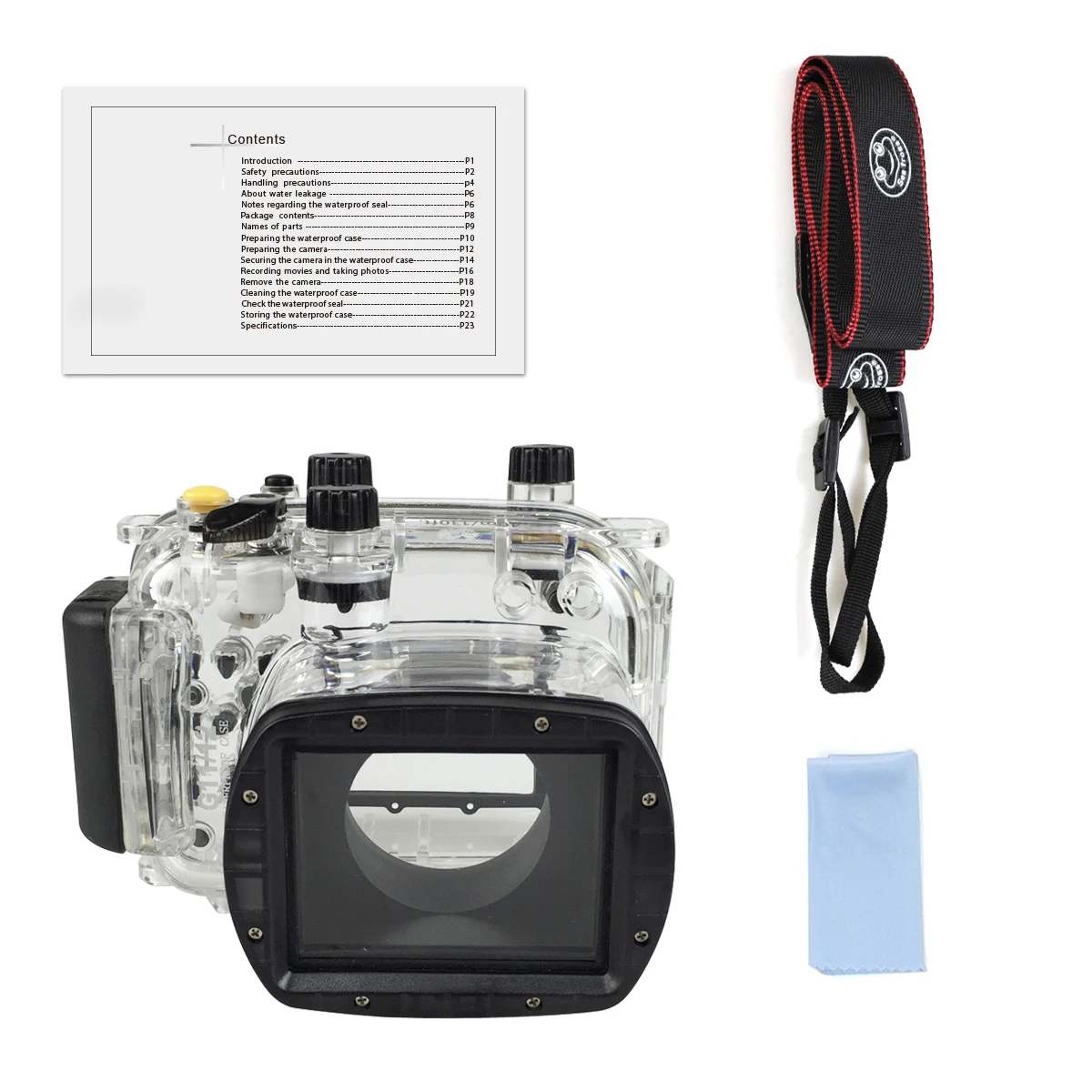 Canon G16 コンパクトデジタルカメラ　防水ケース Canon G16 コンパクトデジタルカメラ 防水ケース ワイコン付き