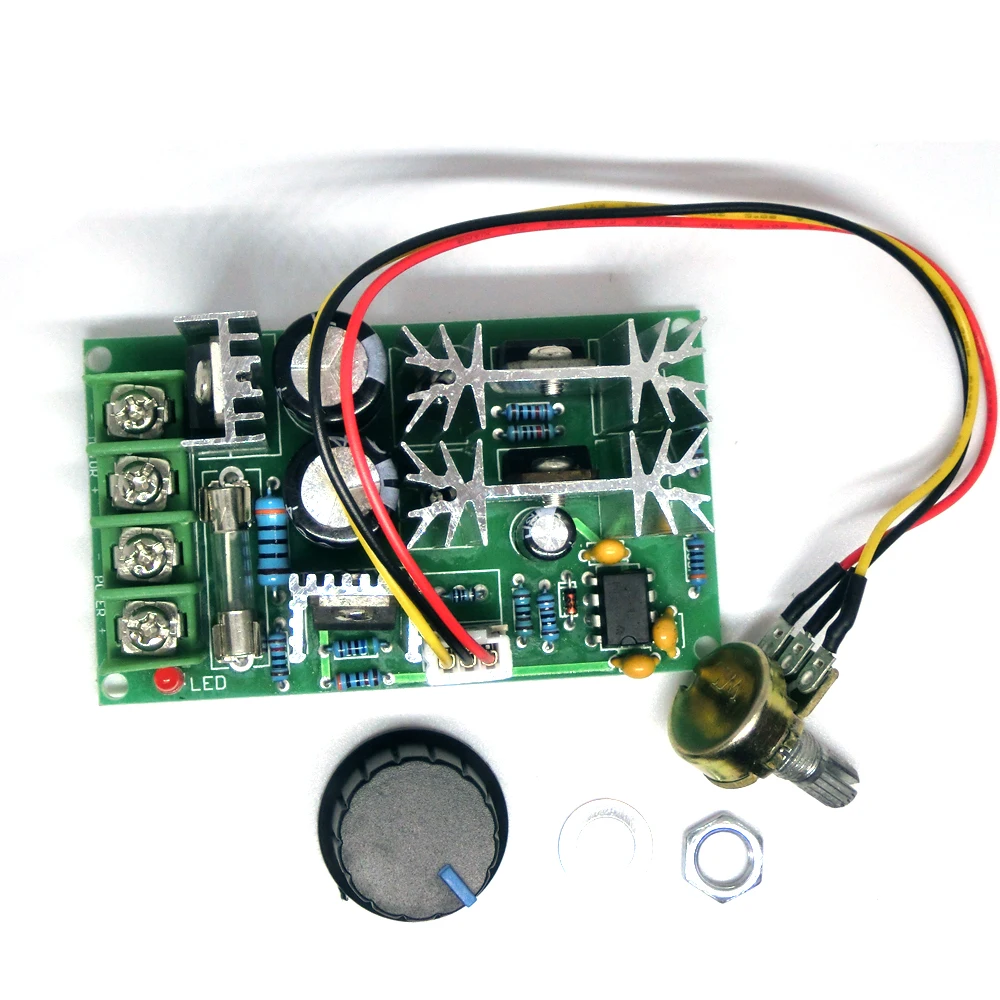 DC Motor Speed Controller Electric Motor Speed Controller Motor Speed Controller DC10-60V DC motor speed regulator 12V 24V 36V 48V High power drive module PWM Motor speed controller 20A current regulator