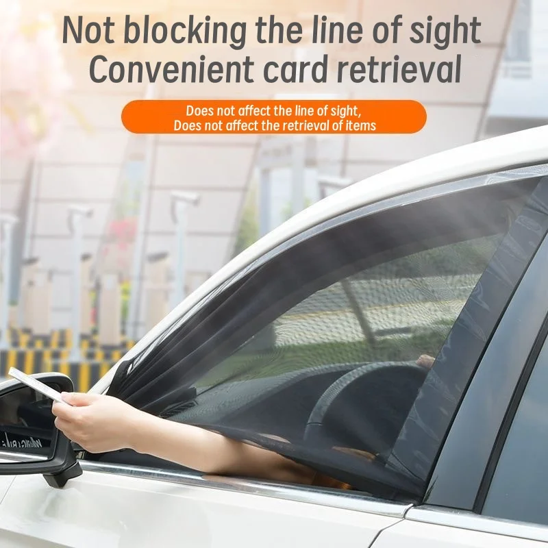 Car Window Sun Protection Net Breathable Ventilation Curtain