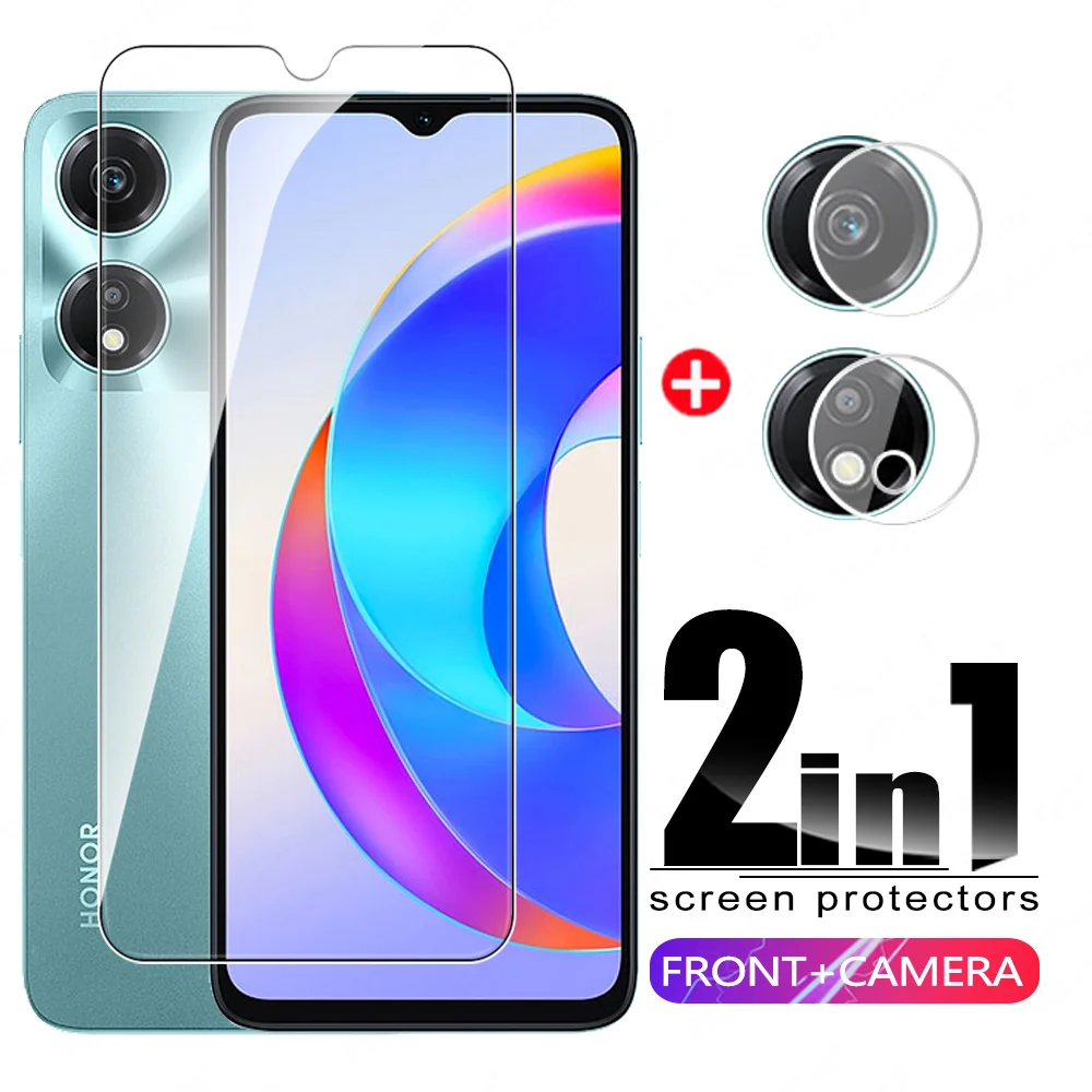 Vetro Protettivo 2 In1 Per Fotocamera Honor X5 Plus 4G Vetro Temperato Honer X5Plus Honorx5 Plus Honorx5Plus Pellicola Salvaschermo Da 6.56 Pollici