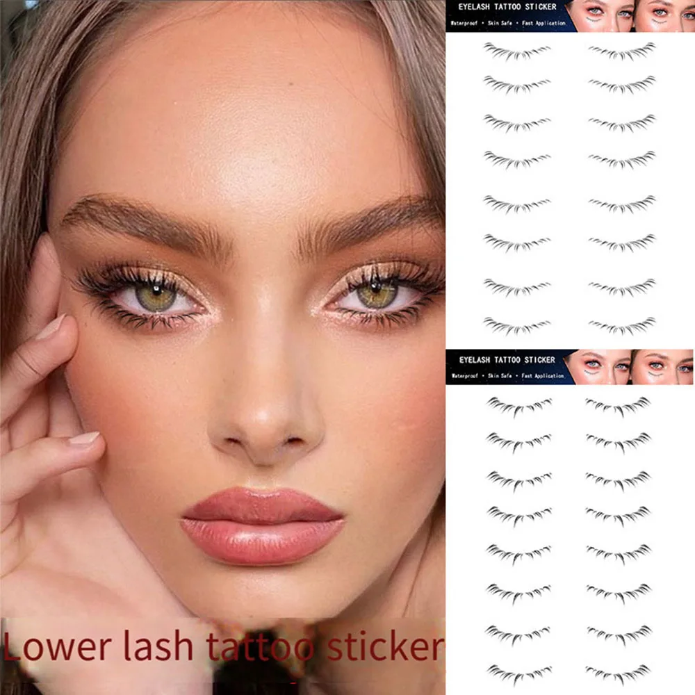 

Disposable Beauty Lower Eyelash Tattoo Stickers Fake Eyelashes Cosmetics Tool Waterproof False Eyelashes Tattoos Makeup Products