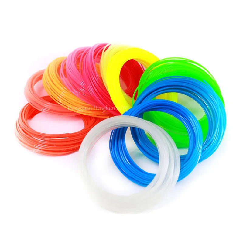 10m Pack 3D Pen Special 1.75mm PLA Filament 3D Printing Material Printer 24 Color Refills Modeling Stereoscopic No Pollution