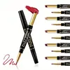 12 Colors Double-Ended Lipstick & Lip Liner Pencil Waterproof Non-Stick Long Lasting Make Natural Makeup Effect for All Skin