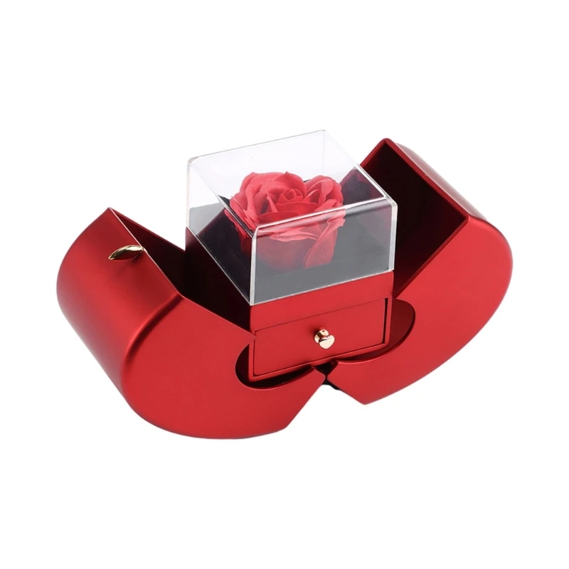 

Коробка для хранения ожерелья и колец с подарочной коробкой для женщин на день рождения подруги