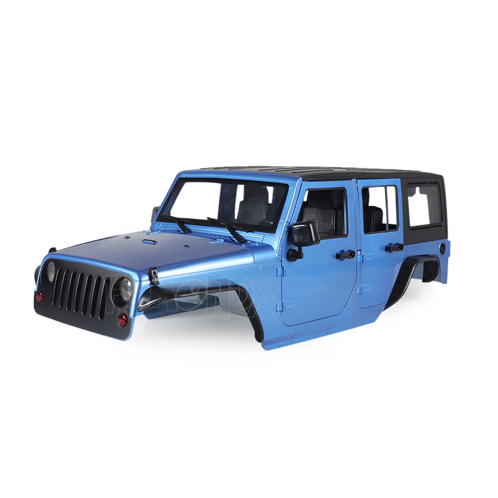 Hard Plastic Car Shell 313mm Wheelbase Jeep Wrangler Rubicon Body Kit for 1/10 RC Crawler Axial SCX10 90046 90047 RGT EX86100 
