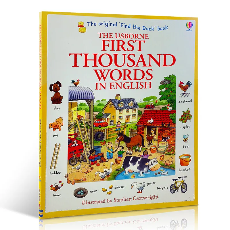 

Milu Original English Picture Book First Thousand Words In 1000 Children's Usborne I SPY