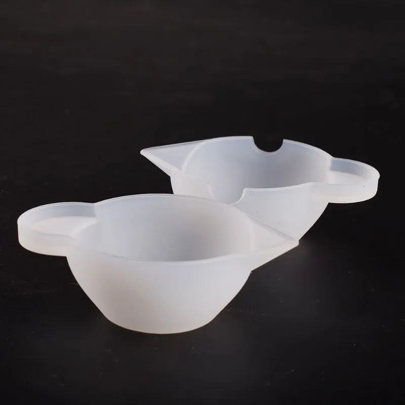 실리콘 몰드 혼합 컵 디펜서, DIY 에폭시 송진 쥬얼리 제작 도구, 측정 컵 금형, 수제 색상 변조, 6 개