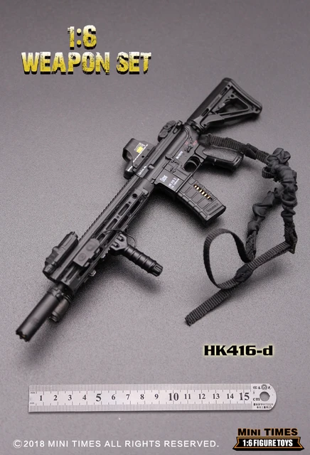 Minitimes Mini HK416 1/6 Scale M4 Assault Rifle Soldier Military 