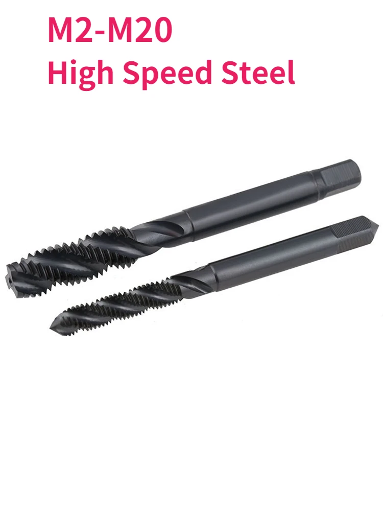 

M2 M2.5 M3 M3.5 M4 M5 M6 M8 M10 M12 M14 M16 M18 M20 Spiral Taps Metric Spiral High Speed Steel Thread Screw Taps Bit Tap