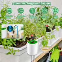 Intelligent Drip Irrigation Water Pump Timer System Garden Automatic Watering Device USB Charging Potted Plant Watering Tool Set 4