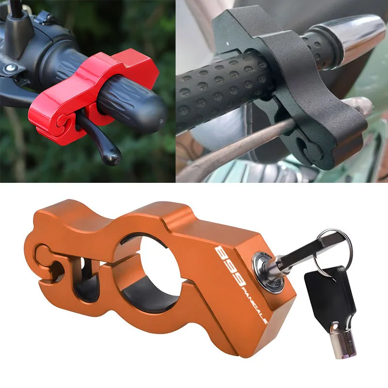 

Motorcycle Handlebar Lock Handle Solid Lock Anti Theft For DUCATI 899 panigale Handlebar Brake Handle Solid Pull Rod Anti Theft
