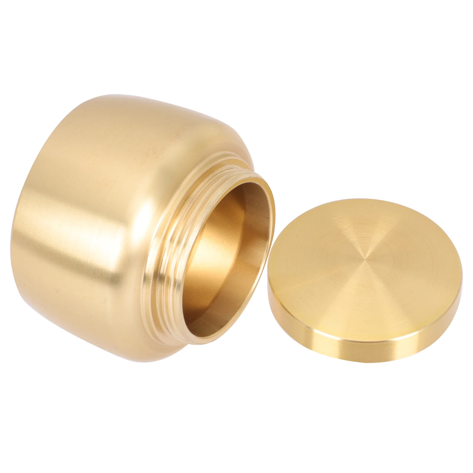 Portable Mini Copper Tea Canister Pure Copper Powder Jar Storage Container Sealed Cream Can Home Storage ganization Tin Boxes