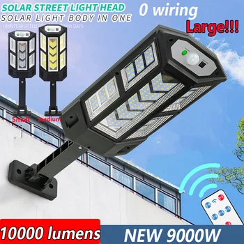 10000 Lumens potente Luce Solare Led Esterna Lampada Solare Del Sensore di Movimento 4 Modalità Impermeabile Solar Garden Light Street Yard Lantern 1
