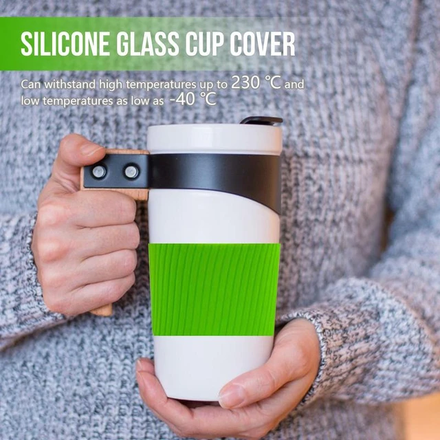 Silicone Cup Sleeve Reusable Coffee Sleeve For Hot Drink Heat