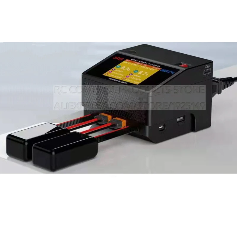 Lipo Battery Charger AC400W DC650W 15A Dual Channel Smart for Lipo LiHV LiFe LiIon NiZn NiCd NiMH