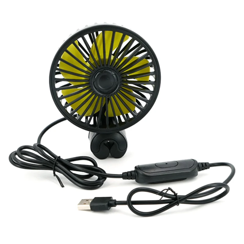 

Universal Multi-function Car Back Seat Headrest USB Fan Car Panel Uction-cup Fan Fit for Automobile SUV Boat Styling Accessories