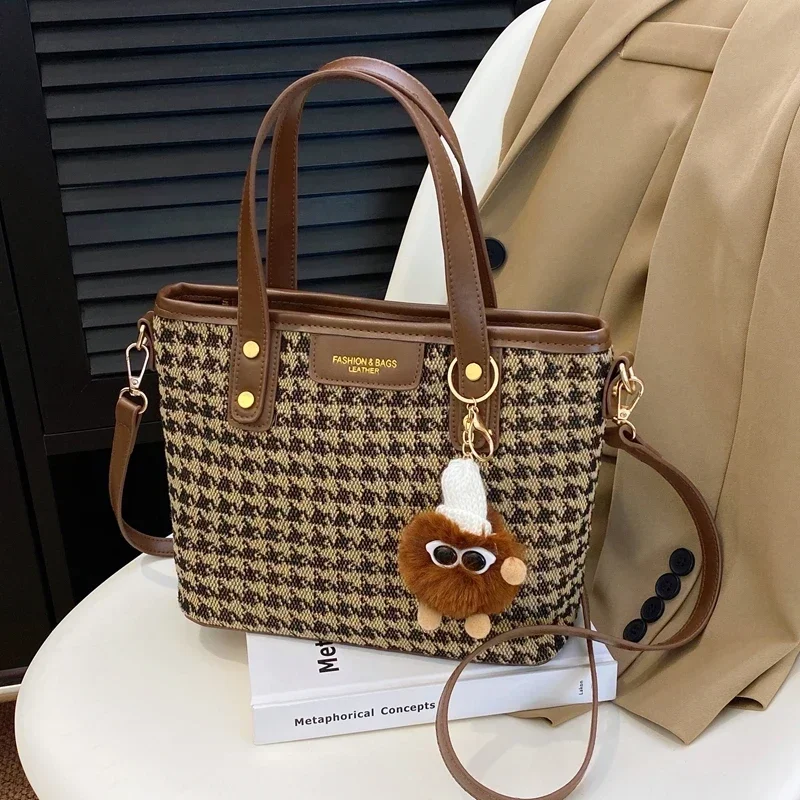 thumbnail image 1 of Bolso de mujer versátil de alta gama, nuevo bolso cruzado con estampado de leopardo para otoño de 2024, bolso de mano, bolsos de hombro de gran capacidad, 1 of 5