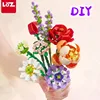 LOZ Flower Bouquet Building Blocks Kit DIY Flowers Block Toys Set Valentine's Day Rose Bricks Set Gift for Girls Friends adults 2