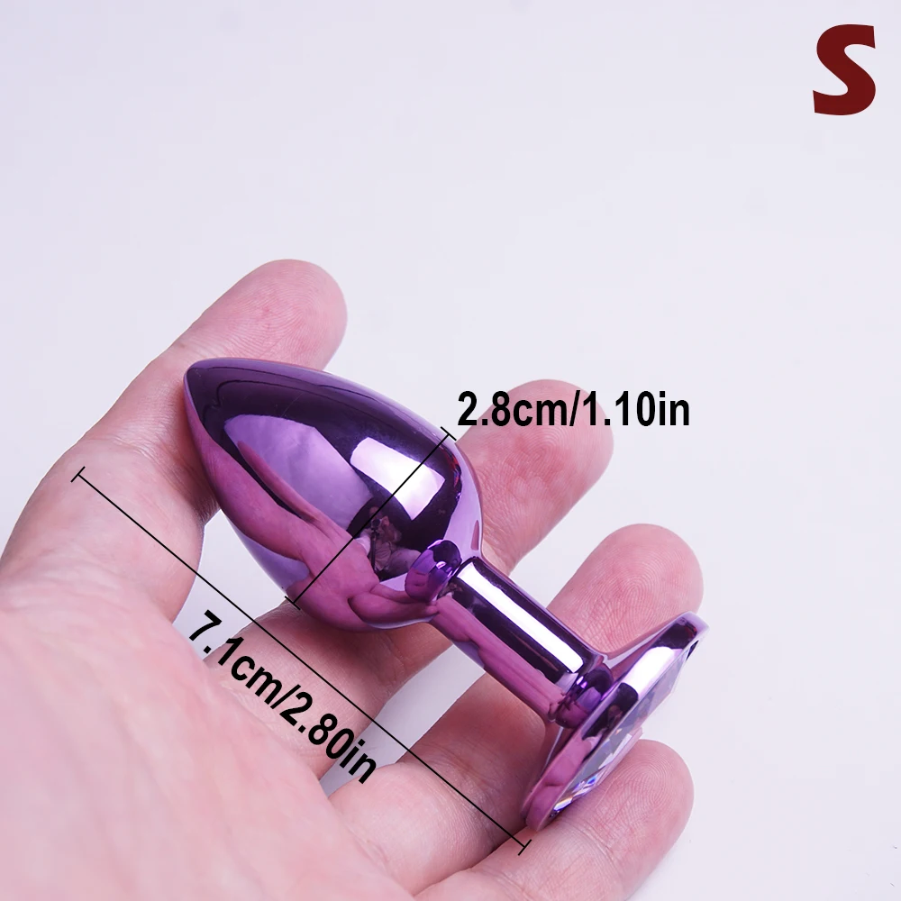 Metal Butt Plug for Prostate Massage and Training,Anal Plugs Trainer Adult Sex Toys,Analplug Buttplug,Smooth, Rounded Design