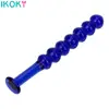 IKOKY Anal Plug Glass Dildo Pyrex 7 Beads Crystal Balls Sex Toys for Women Men Fake Penis Butt Plug Prostate Massage 1