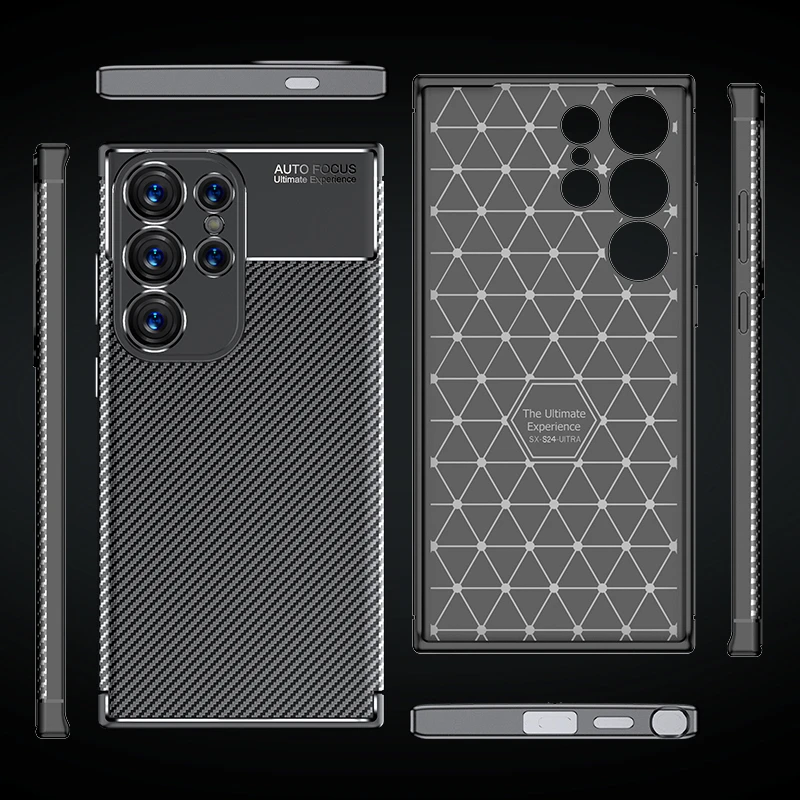 Enhanced Product Title: Shockproof TPU Protective Cover for Samsung Galaxy S24 Ultra and S24 Plus