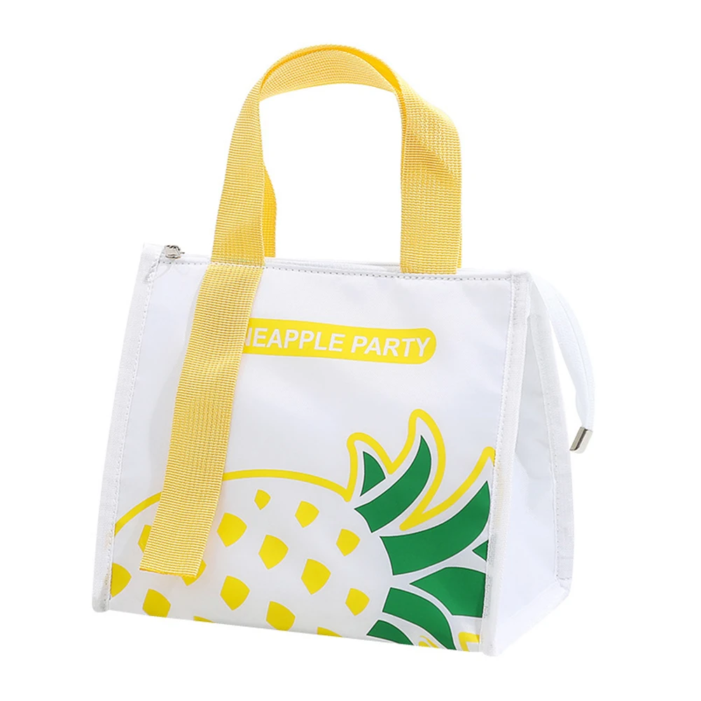 Insulated Cooler Bento Bag Aluminum Film Thermal Lunch Box Camping Supplies For Large Capacity Waterproof