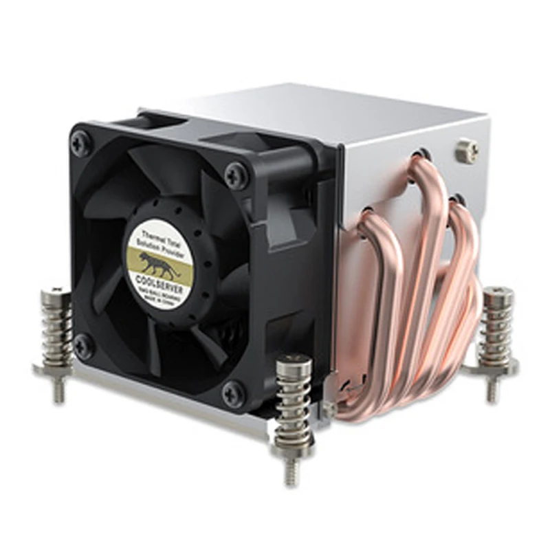 Servidor Cpu Cooler Copper Heatpipe Cpu Radiador Dissipador de Calor Ventilador de Refrigeração Pwm Suporte Intel Lga 1151 2011amd Am4 2u