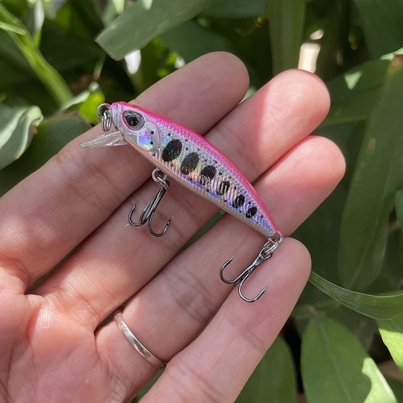 Sinkender Minnow-Angelköder, 6,5 g, 48 mm, künstlicher Hartköder, Wobbler, Swimbait, Bass, Forelle, Hecht, 48S – Detail 5