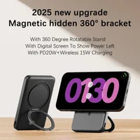 10000mAh Magnetic Power Bank for MagSafe Wireless Fast Charger Stand 20W Portable Slim Mini External Battery for IPhone Samsung 4