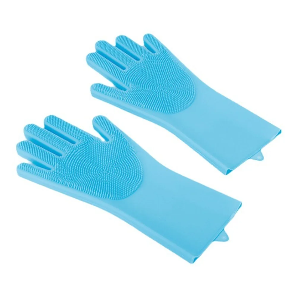 Dog Cats Bath Brush Massage Gloves 5