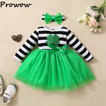 Girls' St. Patrick's Clover Princess Dress 1