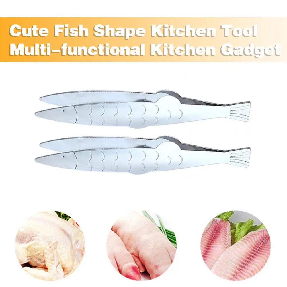 Clip Precision Serrated Kitchen Tweezers Stainless Steel Tongs for Cooking BBQ Clamp Cooking Tools Kitchen