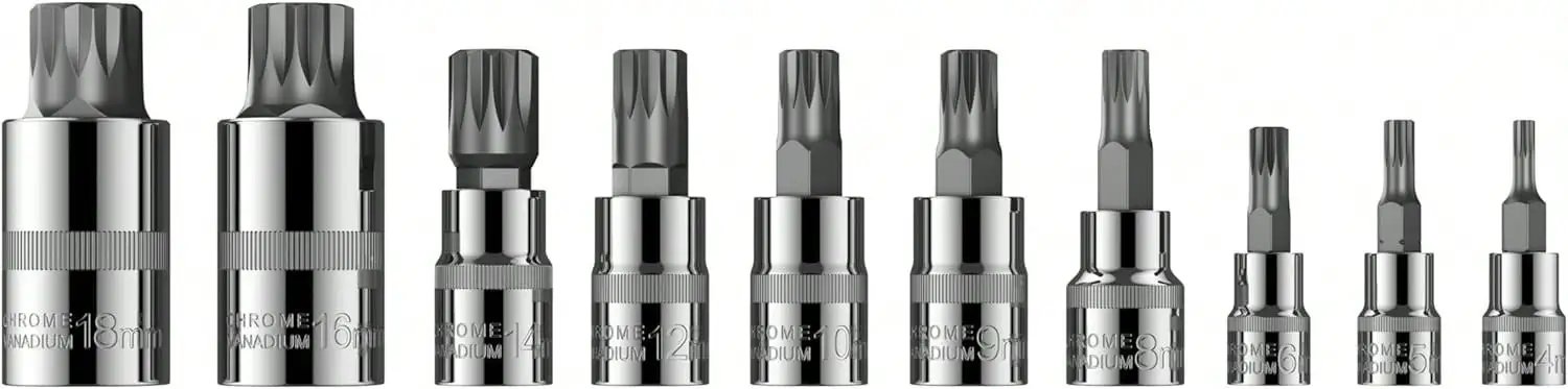 XZN Triple Square Spline Bit Socket Set Image 9