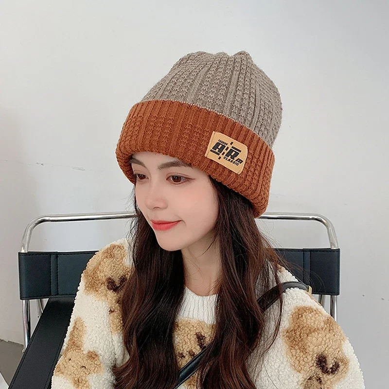 Double-sided Woolen Women's Autumn And Winter Thickened Warm Ear Protection Fashion All Cold Knitted Hat_voghion.com