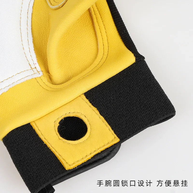 1 쌍 안전 작업 장갑 빌더 장갑 원예 장갑 경량 정비사 장갑 M/L/XL/XXL 용 양가죽 작업 장갑