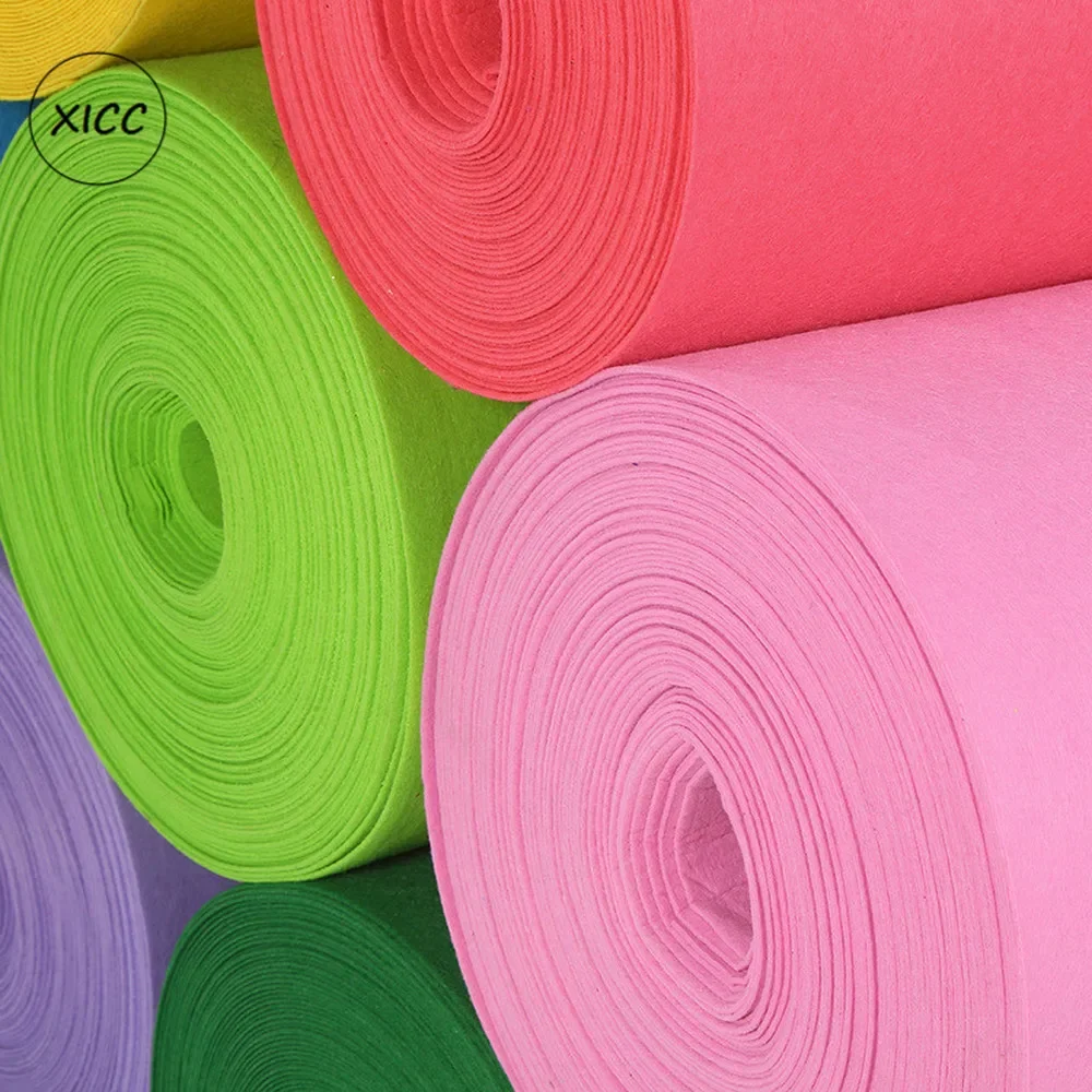 Felt Fabric Sheet 30x30/15x15 1mm Handmade Non Woven Felt Fabric Flowers DIY Craft Colorful Toy Dolls Sewing Material Needle Punch Home Decoration