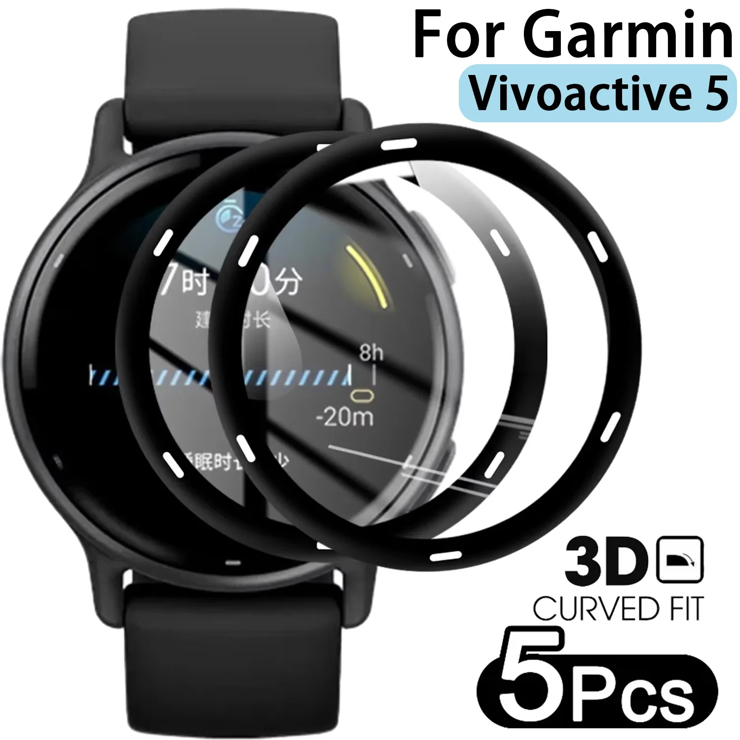 Premium 3D Curved Anti-Scratch Full Coverage Screen Protector Film (1-5 Pack)