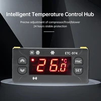 Digital Temperature Controller ETC-974 High Precision Intelligent Display with Waterproof Air Probe for Cold Storage AC Systems - Image 2