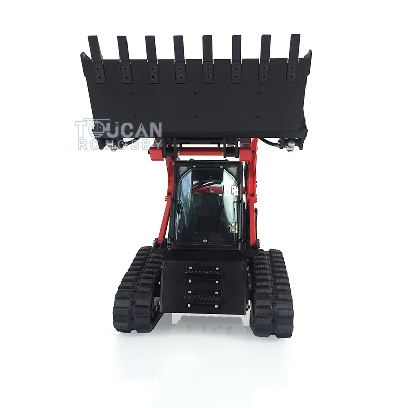 US Stock LESU 1/14 CNC Metal Hydraulic Aoue-LT5 Tracked Skid-Steer RC Loader RTR RC Car Remoted Trucks Toys Gifts Boy THZH1210 4