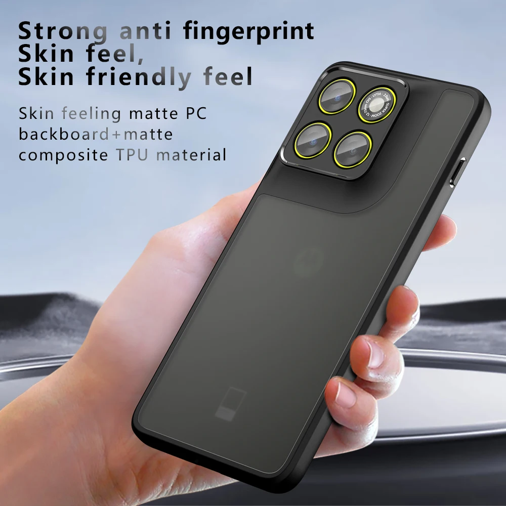 Anti-Shock TPU PC Case with Frosted Acrylic Finish