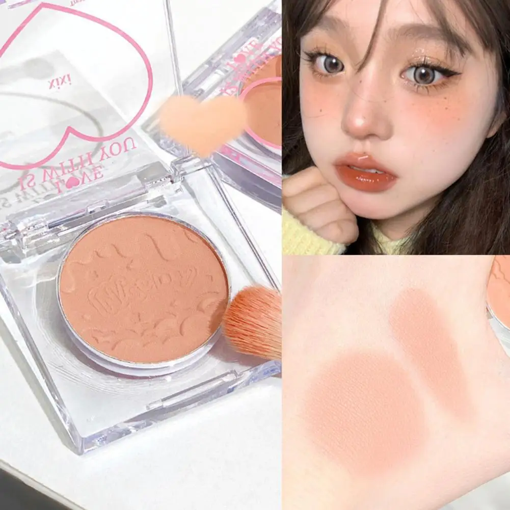 

Rosy Glow Blush Long-lasting Satin Finish Blush for Women Smooth Low Saturation Matte Powder with Facial Highlighter Prevents
