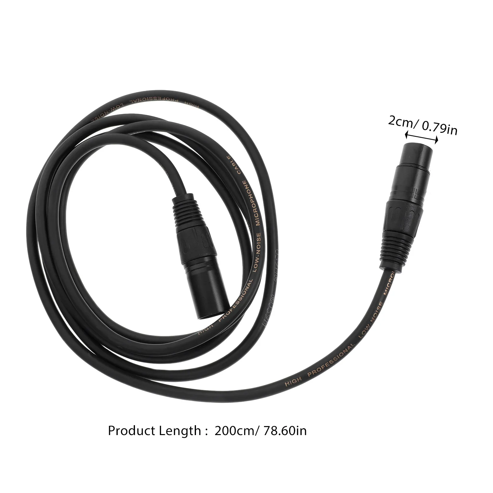 10Pcs 2M 전문 Dmx 케이블 3핀 Xlr 남성 여성 스테이지 조명용 무빙 헤드 파 LED 스포트라이트 업라이팅 오디오 와이어