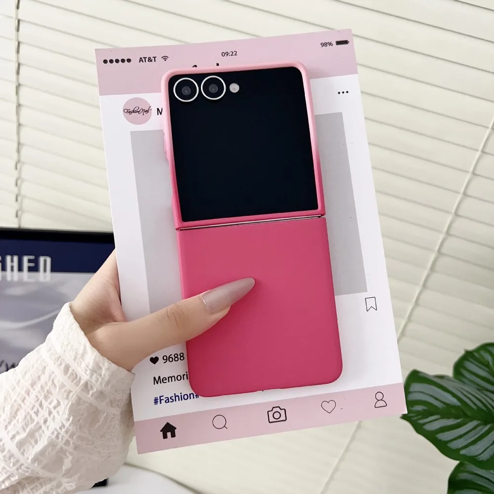 Gradient Color Phone Case with Large Window Protection - PC Skin Feel Cover