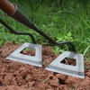 Handheld Hollow Hoe Sharp Thickened Agricultural Weeding Hoe Garden Weeding Hoe for Backyard Weeding Loosening Farm Planting 5