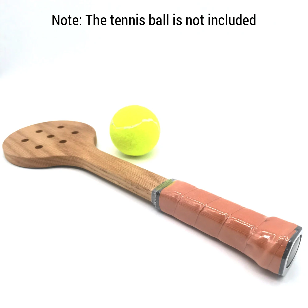 Wooden Tennis Spoon Sticking Practice Tennis Racket Sweet Spot Trainer Training Aid tennis racket