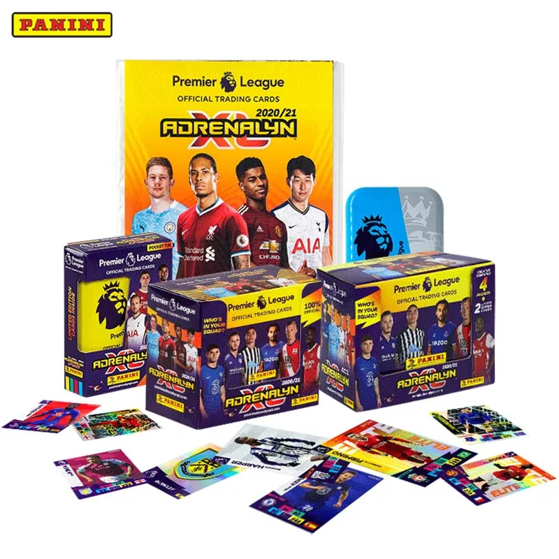 

2020-21 сезон, новая Звездная карточка Panini Premier League, вентиляторная карточка серии Adrenalyn Xl, коллекция 60 страниц, семейная Подарочная коробка для хобби