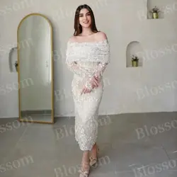 Strapless Floral Appliques Prom Dresses Oversleeves With Shawl Elegant Evening Dress 2024 Formal Party Gown Robe De Soirée