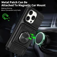 Case For iPhone 16 15 14 13 12 11 Pro Max XS XR 8 7 Plus Magnetic Rotated Ring Kickstand Heavy Duty Drop Protection Wallet Cover - Image 4