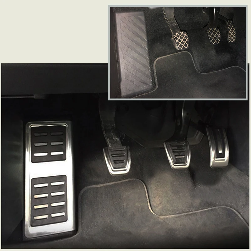Stainless steel car pedals fuel brake pedal rest foot pedal cover Volkswagen VW Golf 7 8 GTI Passat B8 Polo A05 6C GP